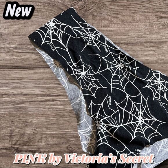 New PINK by Victoria’s Secret Cheekster Panty – Spiderweb Print, Size L - Picture 3 of 4